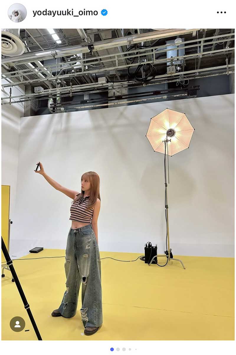 与田祐希の実際の投稿【写真:インスタグラム(@yodayuuki_oimo)より】
