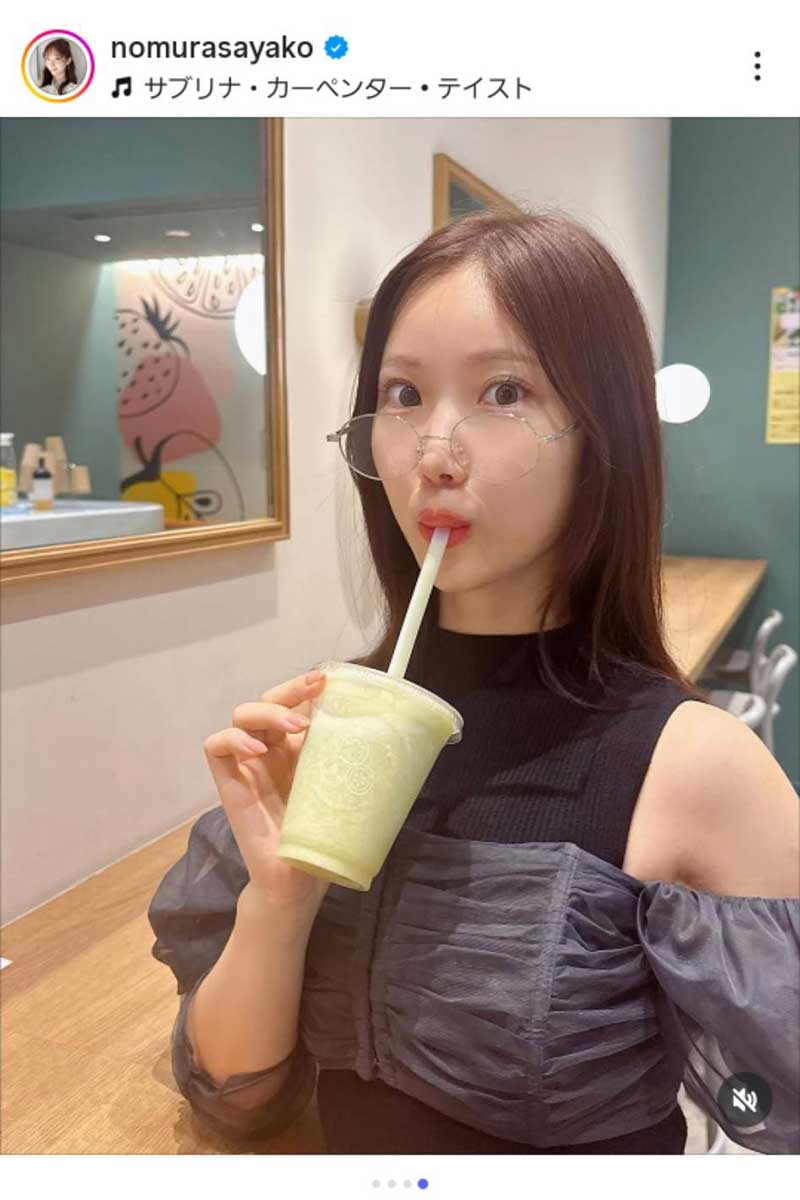 野村彩也子アナの実際の投稿【写真:インスタグラム(@nomurasayako)より】