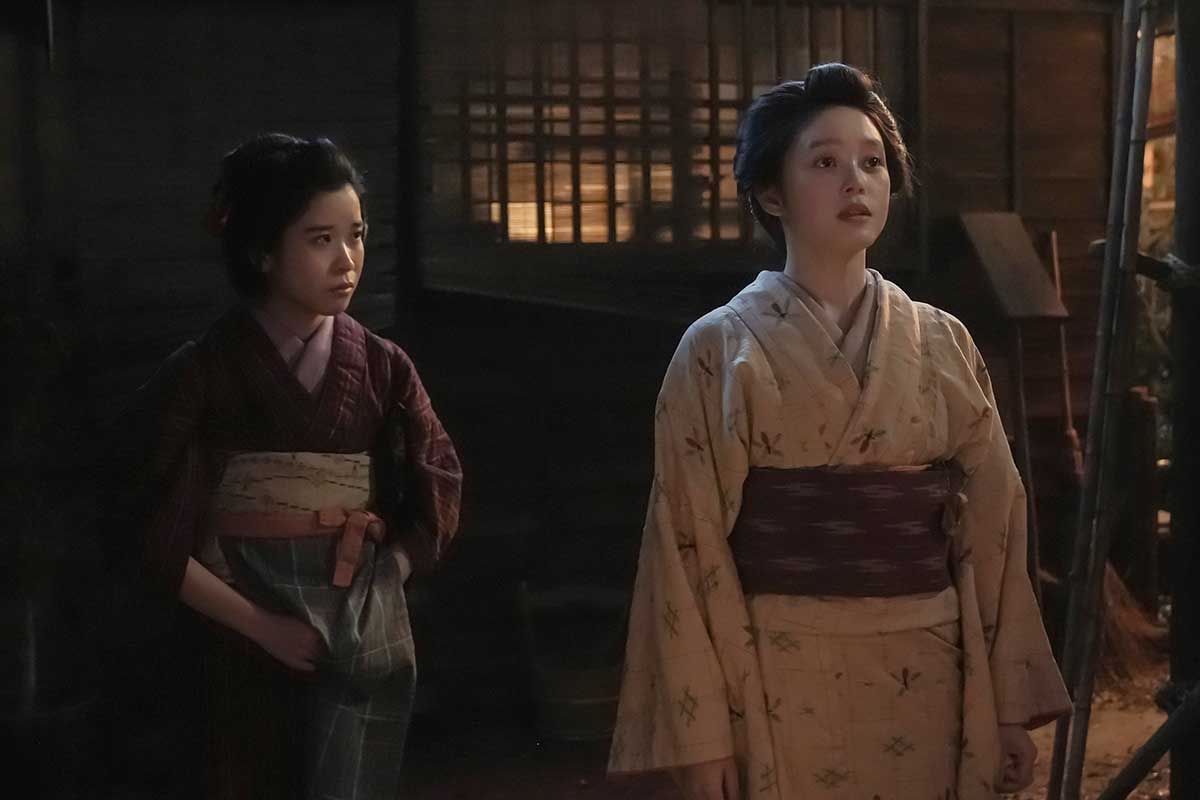 トキ(右)を演じる高石あかり【写真:(C)NHK】
