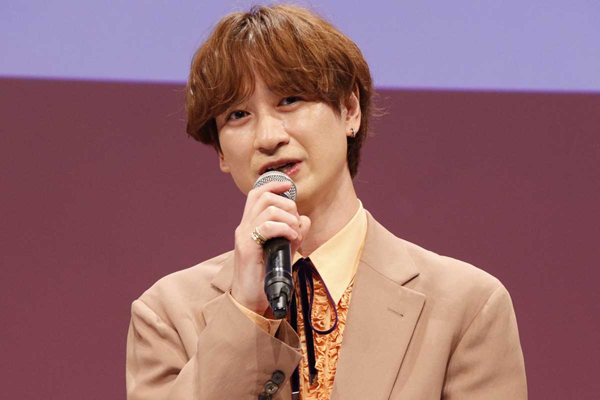 会見に登壇したKis-My-Ft2の宮田俊哉【写真:ENCOUNT編集部】