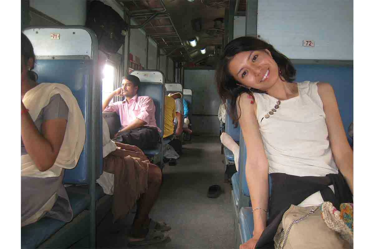 インドの列車にて【写真:本人提供】