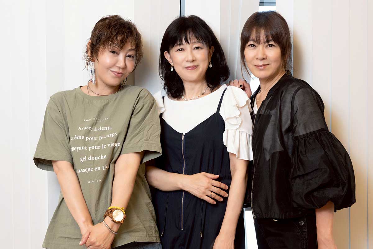 左から芳本美代子、松本典子、網浜直子の85年組ユニット「ID85」【写真:増田美咲】