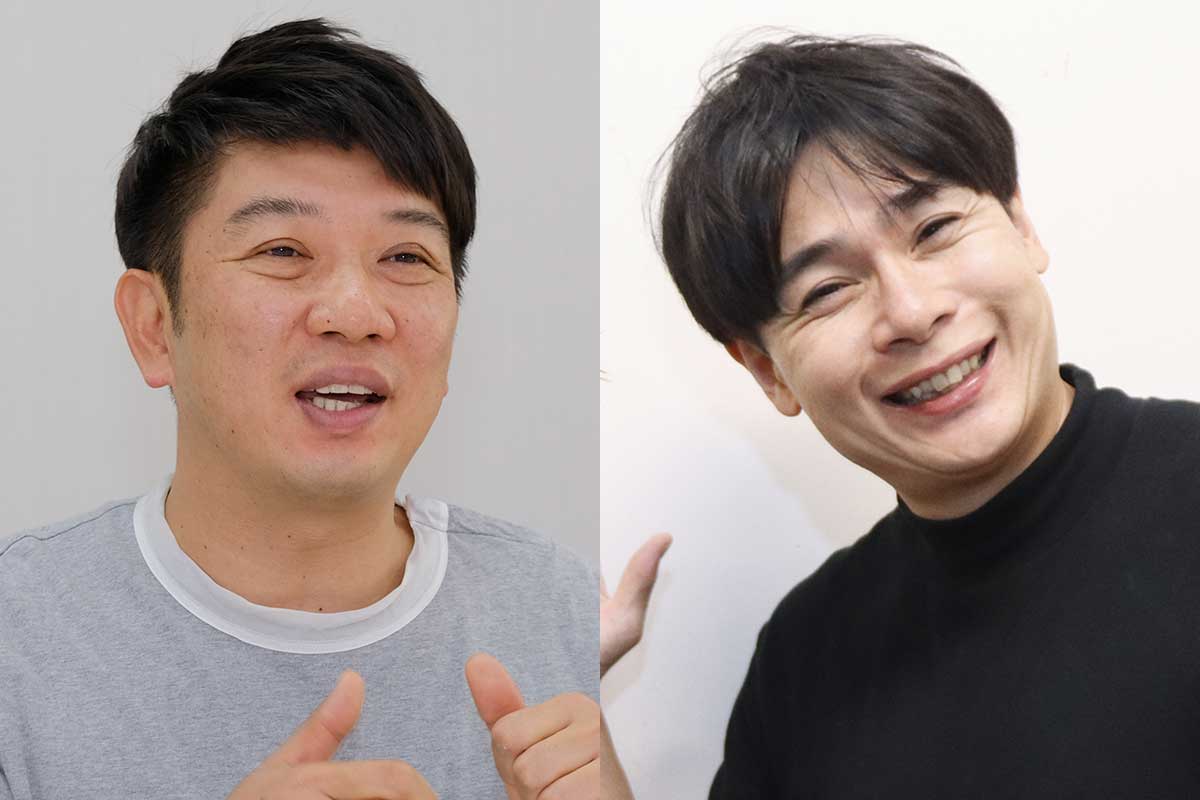TKO・木本武宏（左）、平成ノブシコブシ・吉村崇【写真：ENCOUNT編集部】