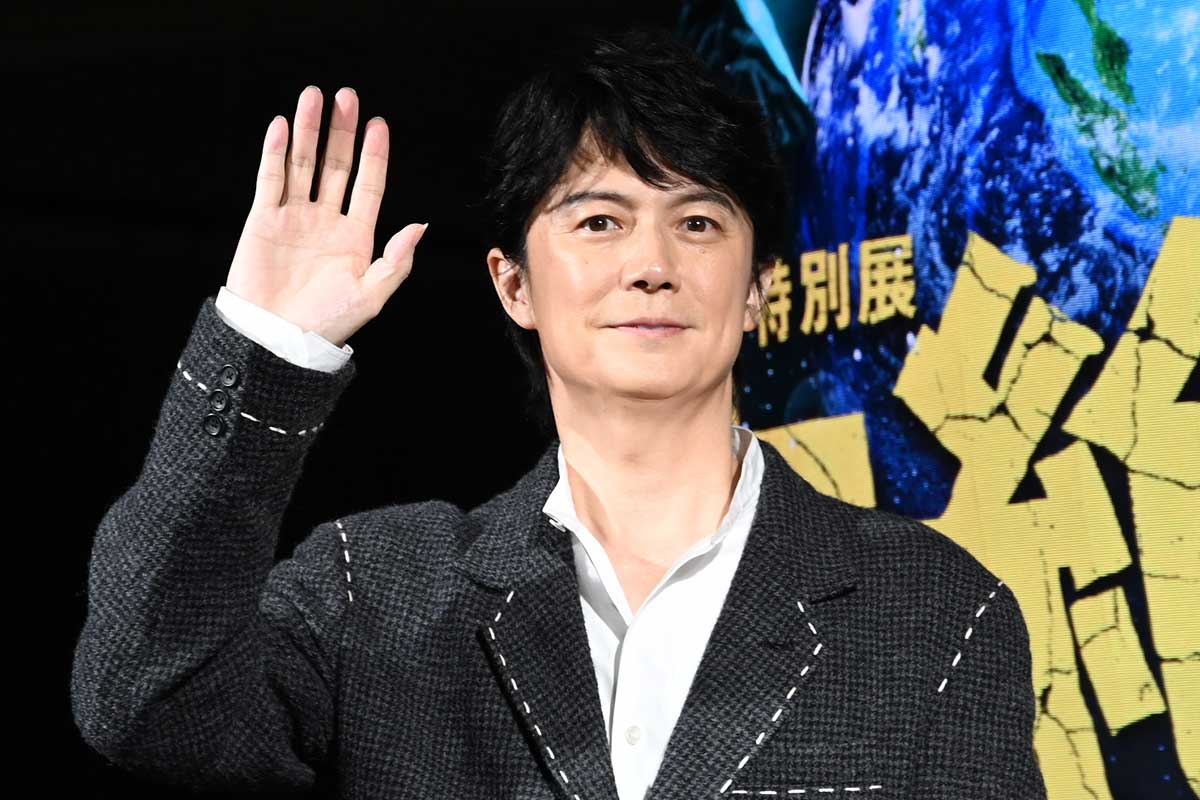 発表会に出席した福山雅治【写真:ENCOUNT編集部】