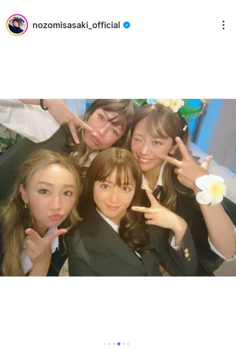 佐々木希の実際の投稿【写真：インスタグラム（＠nozomisasaki_official）より】