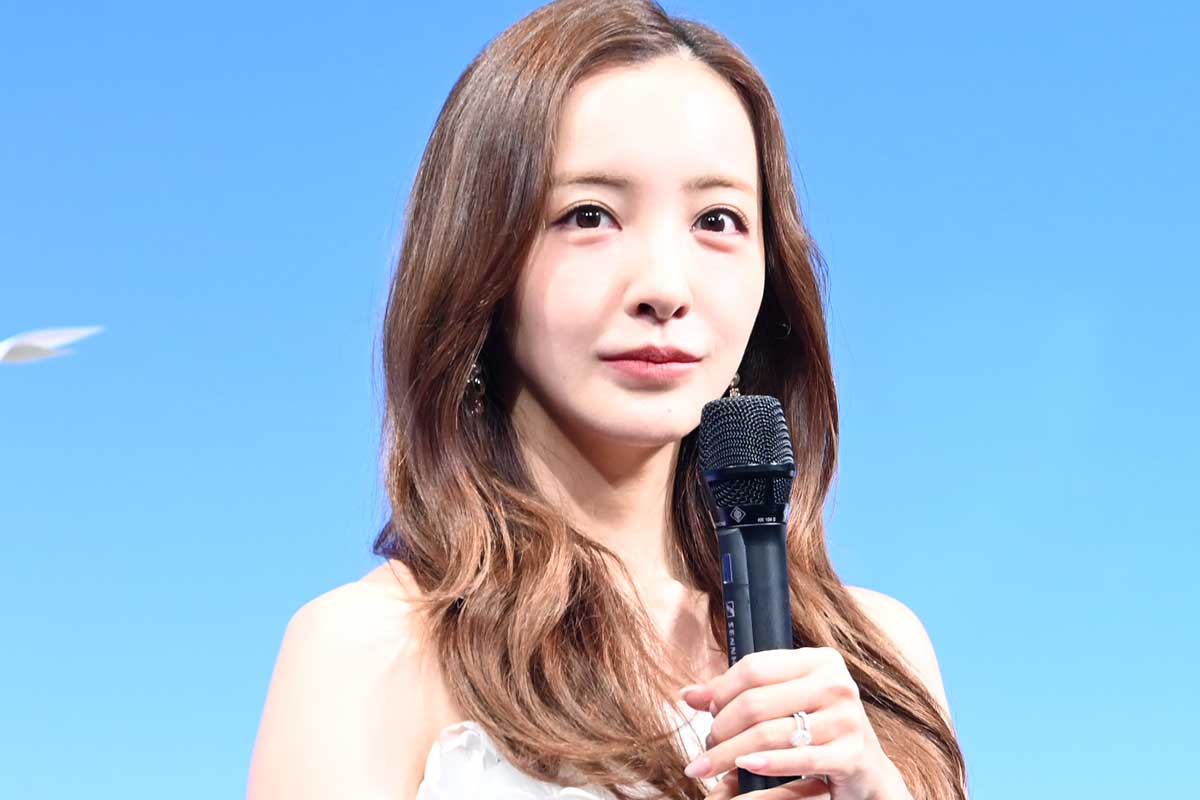 イベントに出席した板野友美【写真:ENCOUNT編集部】