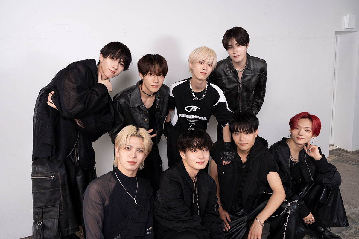 （前列左から）栗田航兵、太田駿静、海帆、古瀬直輝（後列左から）四谷真佑、高橋わたる、小堀柊、西島蓮汰【写真：増田美咲】