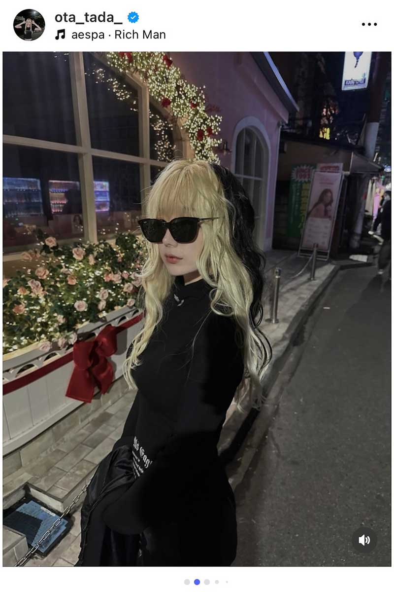 実際の投稿【写真:インスタグラム(@ota_tada_)より】