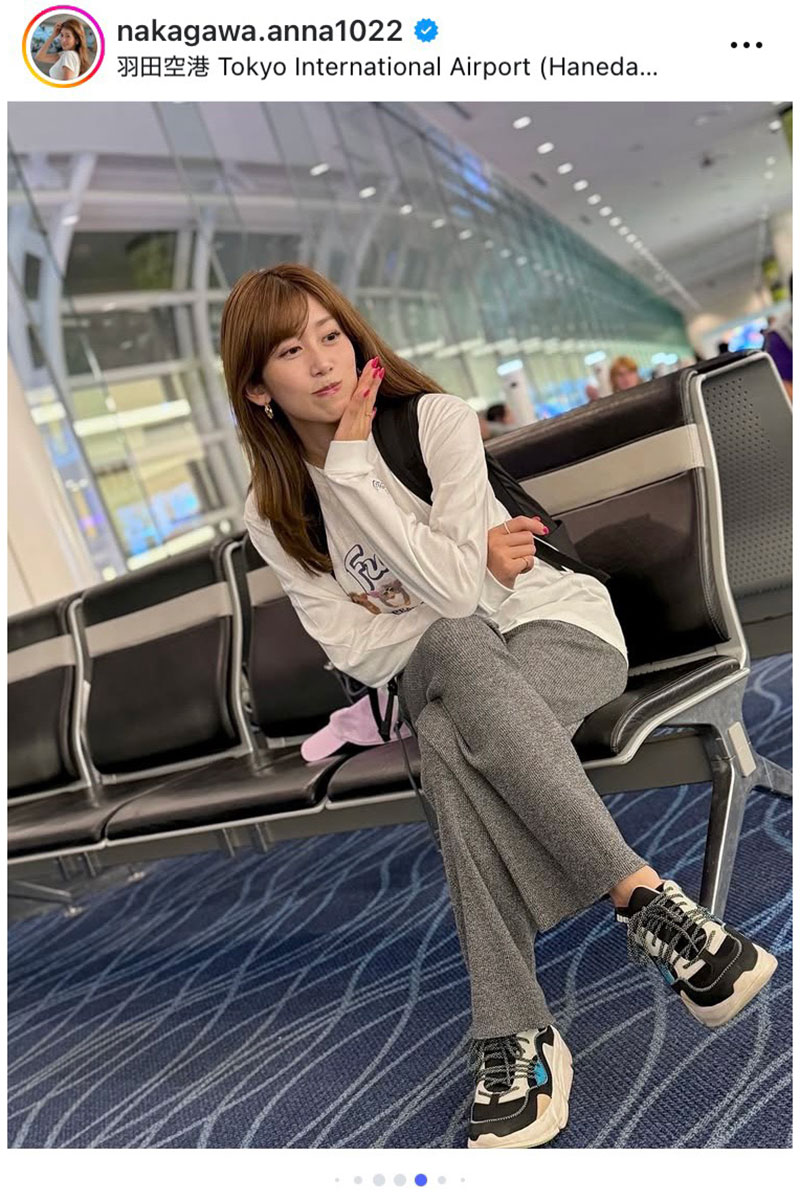 中川安奈【写真：インスタグラム（＠akagawa.anna1022）より】