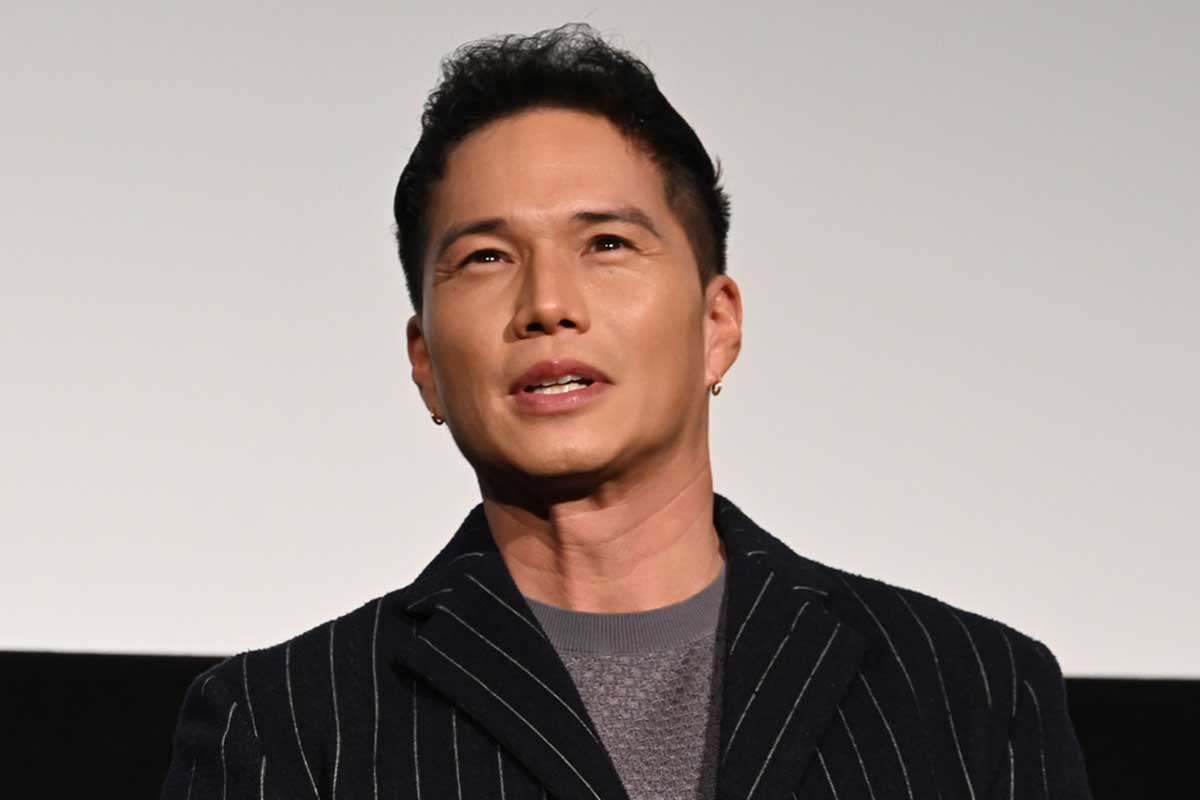 舞台あいさつに登壇した市原隼人【写真：ENCOUNT編集部】