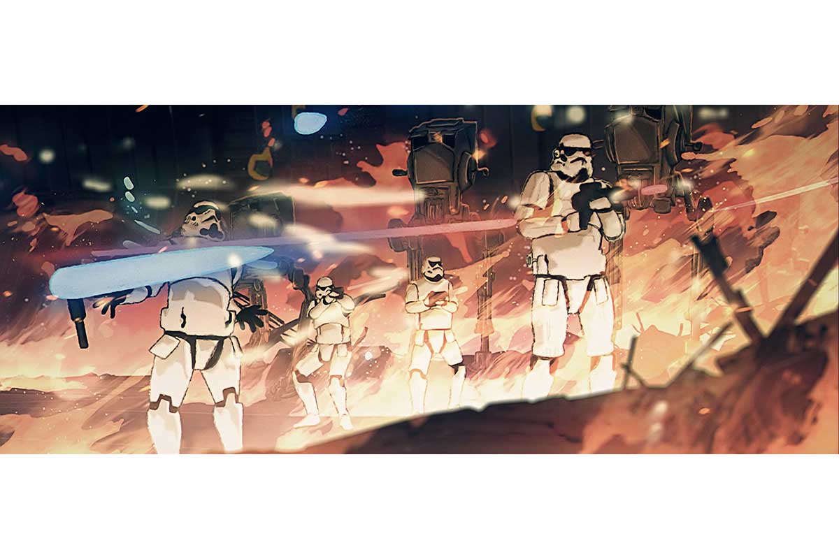 大平晋也氏が監督を務めた『BLACK』場面カット【写真:(C)2025 Lucasfilm Ltd.】