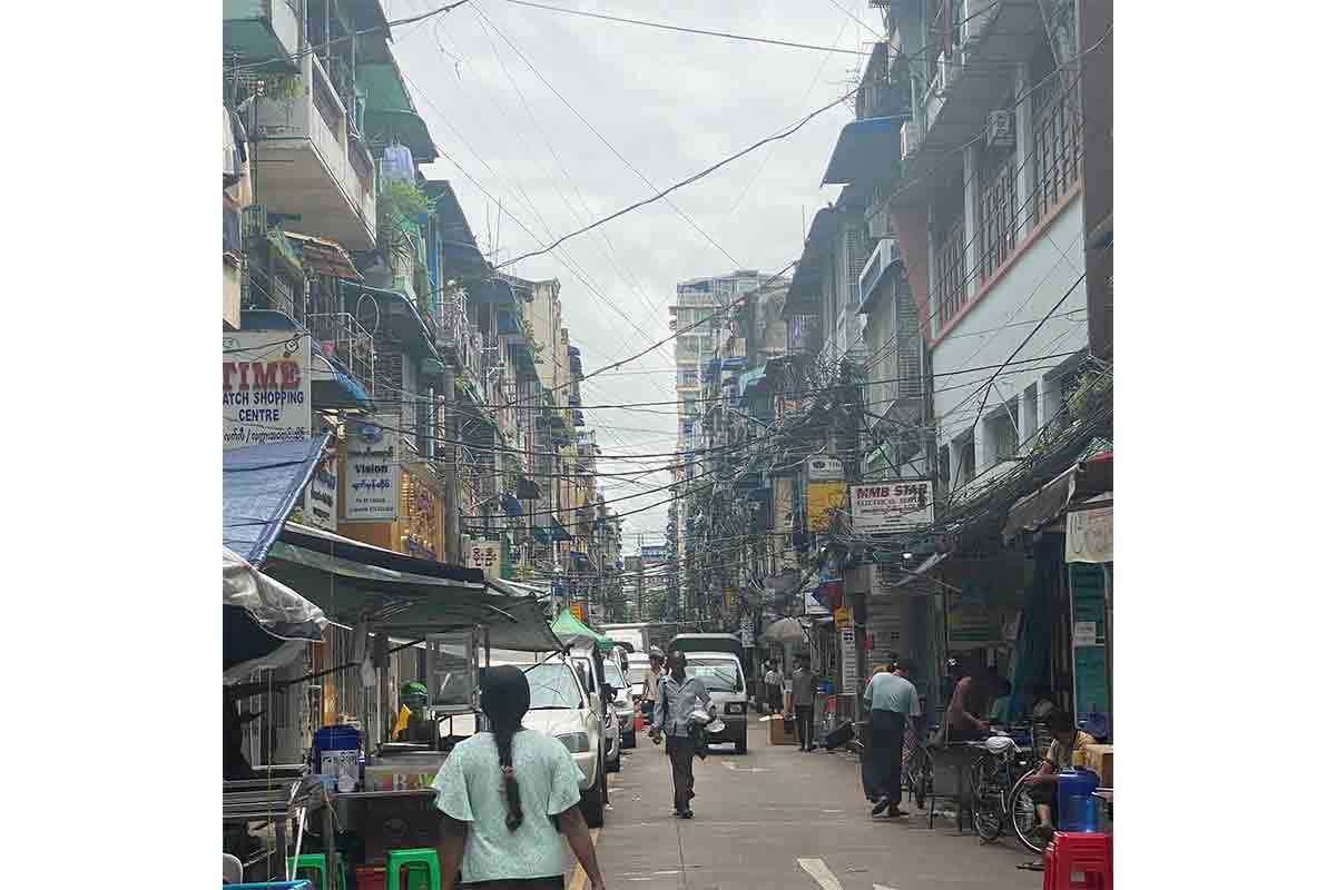 ミャンマーの街並み