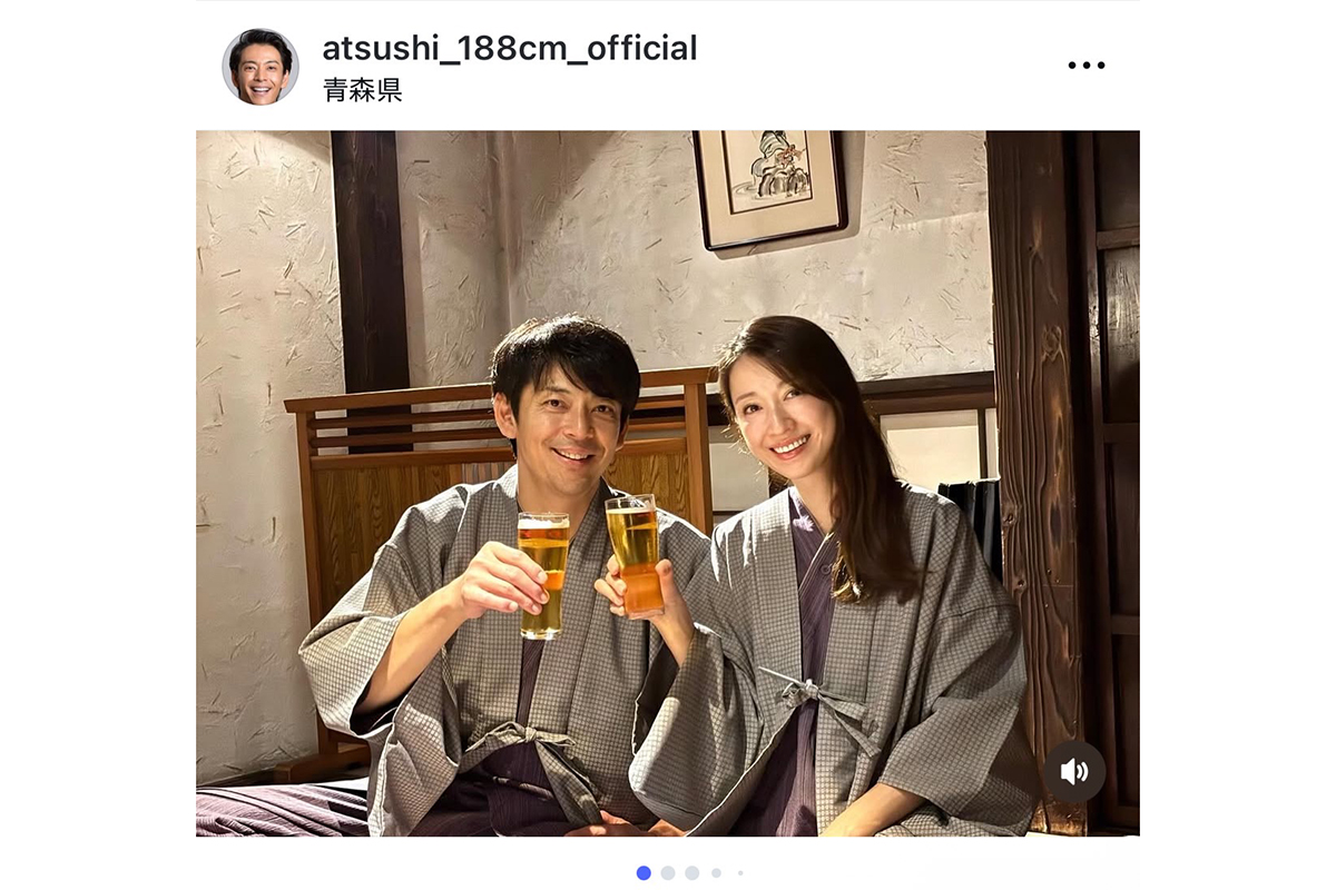 『めちゃイケ』出演ブレイクから7年…モデル夫婦が家族ショット公開　敦士＆結花子に「絵に描いたようなご家庭」の声