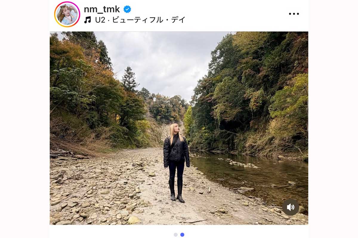 玉置成実【写真：インスタグラム（＠nm_tmk）より】