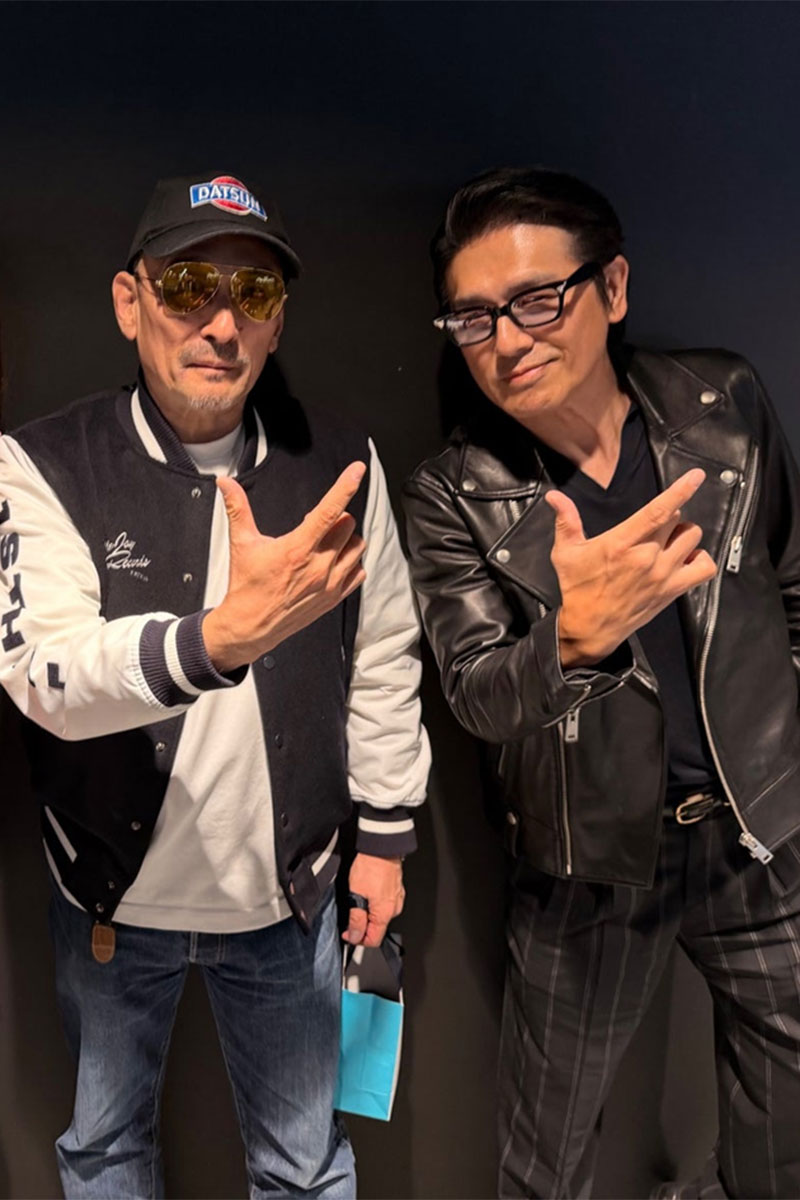 CRAZY KEN BANDの横山剣（左）と高橋克典【写真：(C)高橋克典オフィシャルブログ Powered by Ameba】