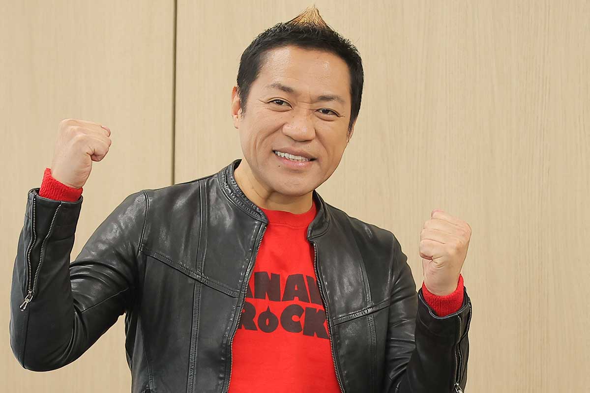 取材会に出席したはなわ【写真：ENCOUNT編集部】