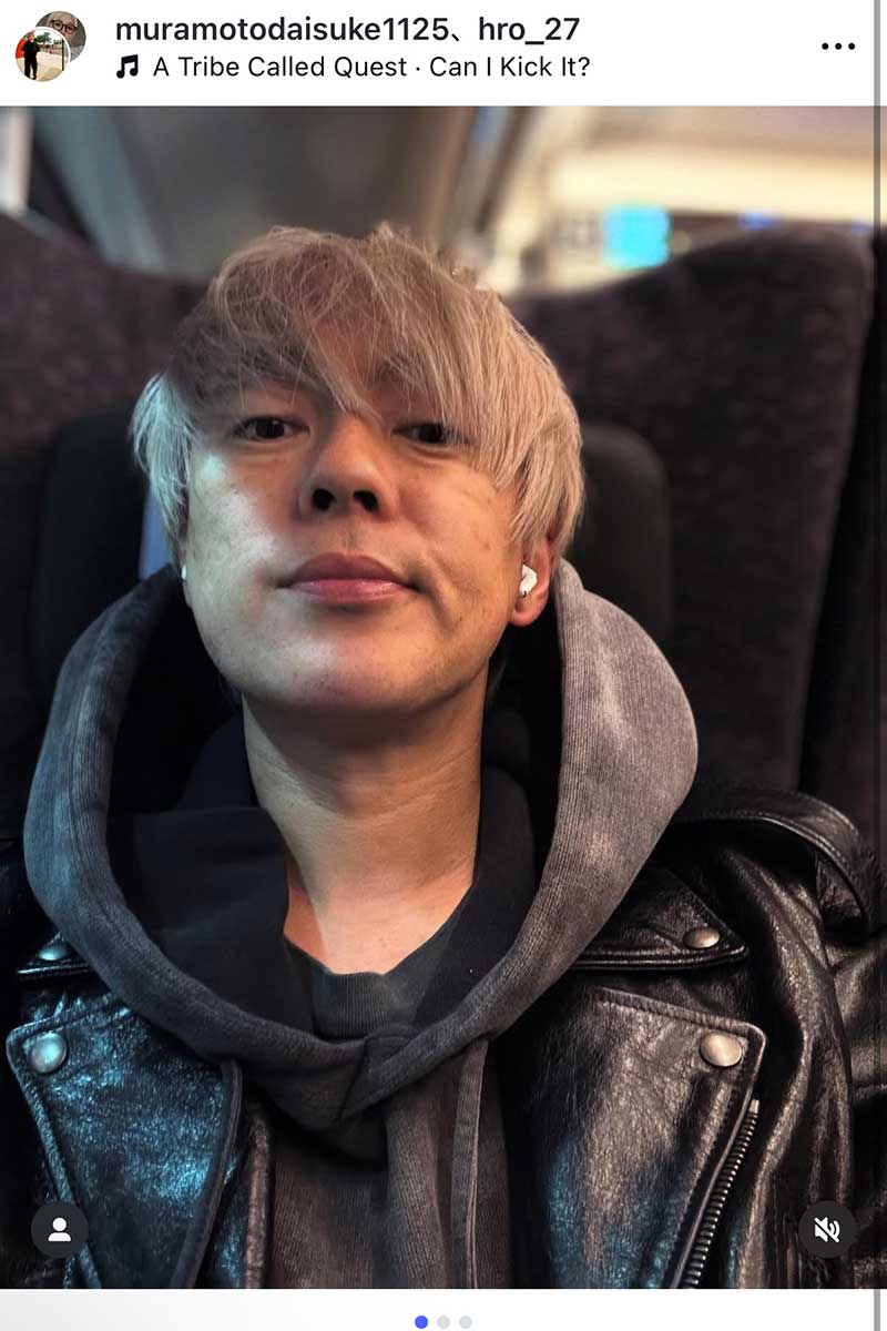 ウーマンラッシュアワー・村本大輔の実際の投稿【写真:インスタグラム(@muramotodaisuke1125)より】