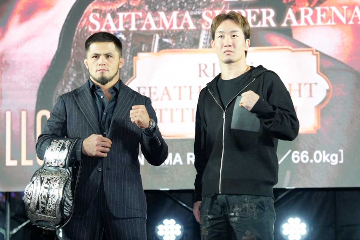 ラジャブアリ・シェイドゥラエフ（左）と朝倉未来【写真：増田美咲】