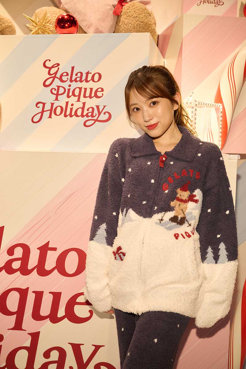 ジェラピケイベントを訪れた矢吹奈子