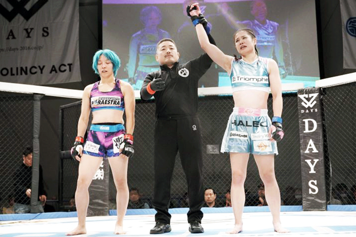 MMAデビュー戦勝利の岡美紀は「ここから化ける」　試合後は病院直行「脱水状態」