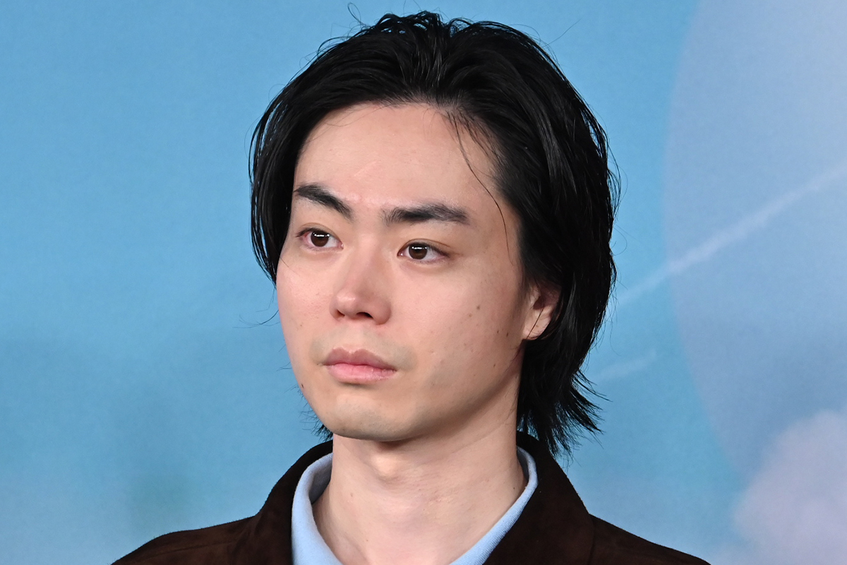 取材会に出席した菅田将暉【写真：ENCOUNT編集部】