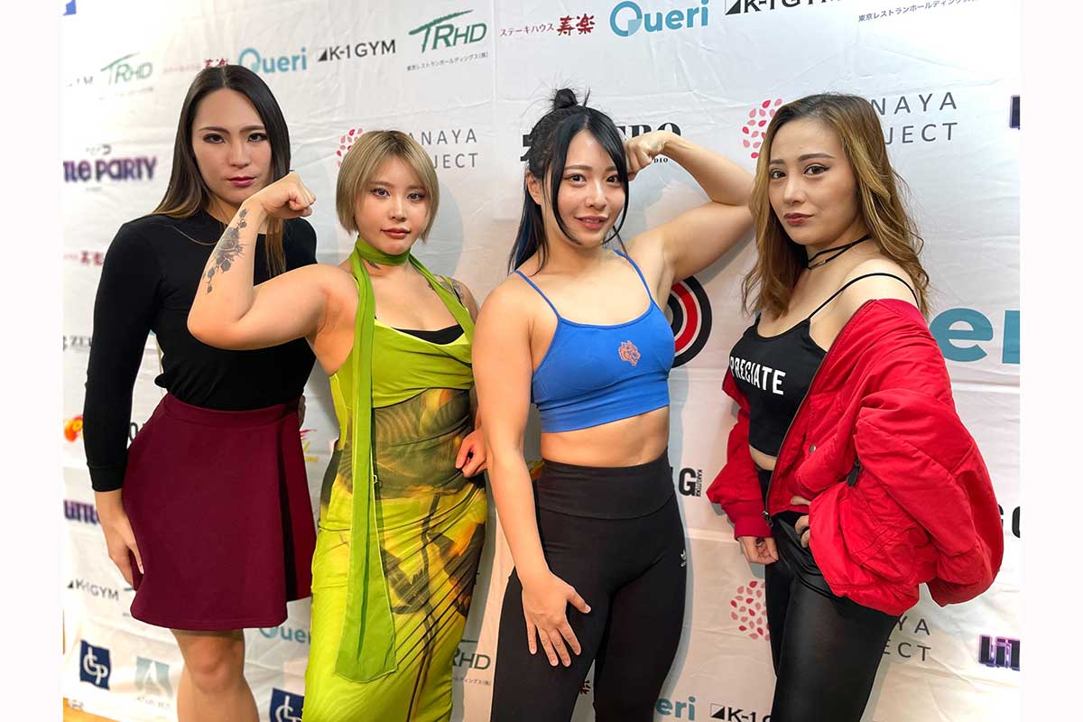 個性派が揃ったPPP TOKYO女子4人(左から2人目が虎牙)【写真:(C)PPP TOKYO】