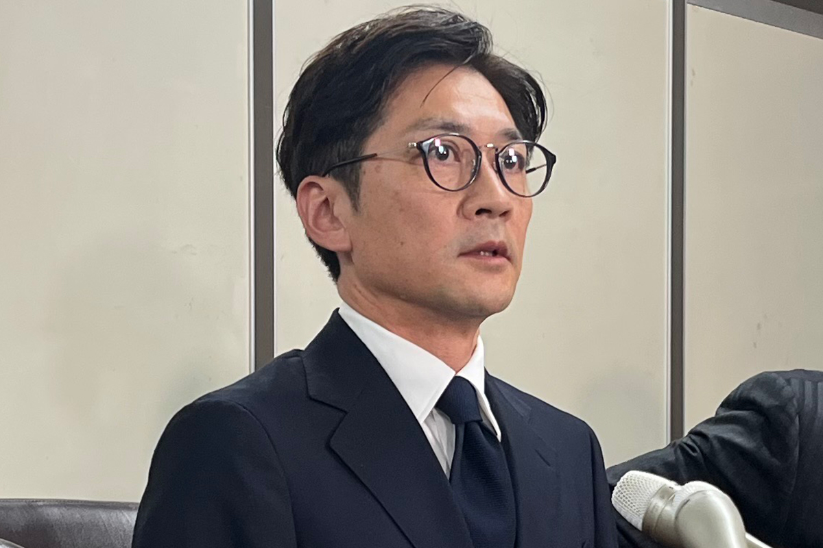 記者会見した国分太一【写真：ENCOUNT編集部】