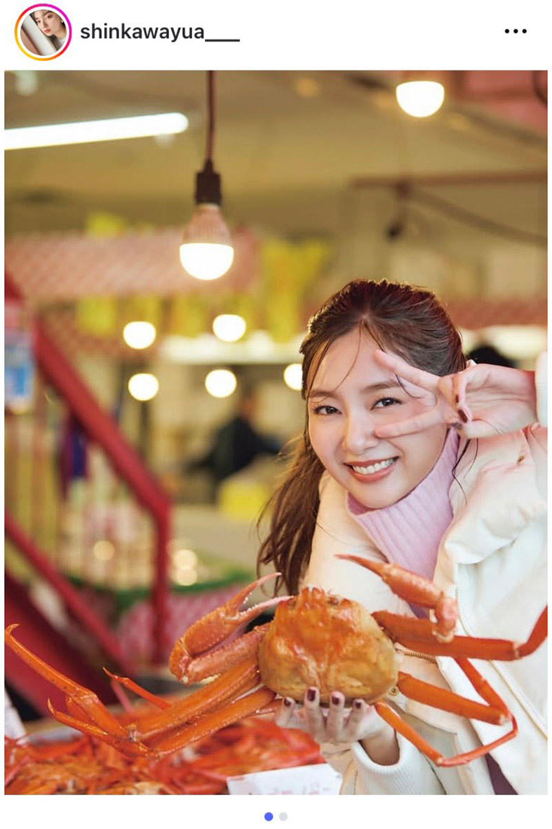新川優愛の実際の投稿【写真:インスタグラム(@shinkawayua___)より】