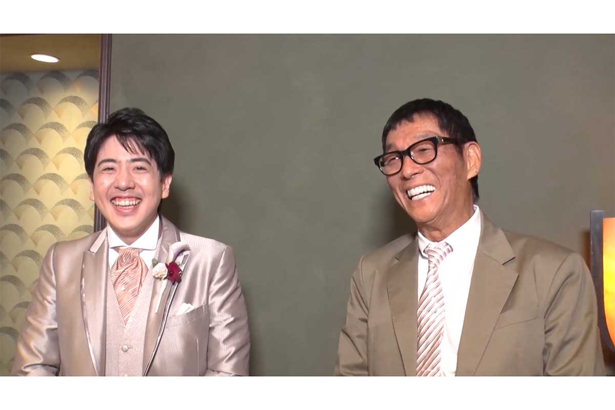 明石家さんま出席、息子・二千翔さんの結婚式に密着　涙と笑いの異例スピーチも…『誰も知らない明石家さんま』