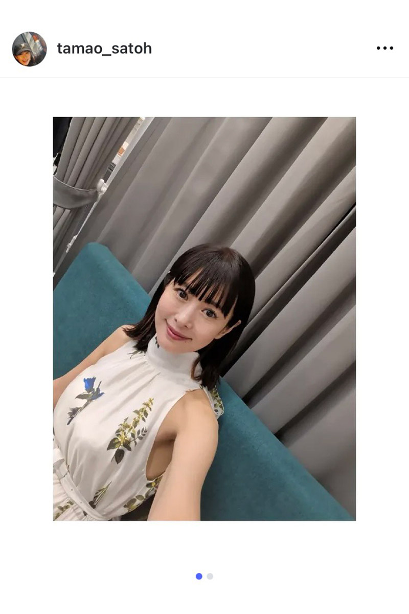 さとう珠緒の実際の投稿【写真：インスタグラム（＠tamao_satoh）より】