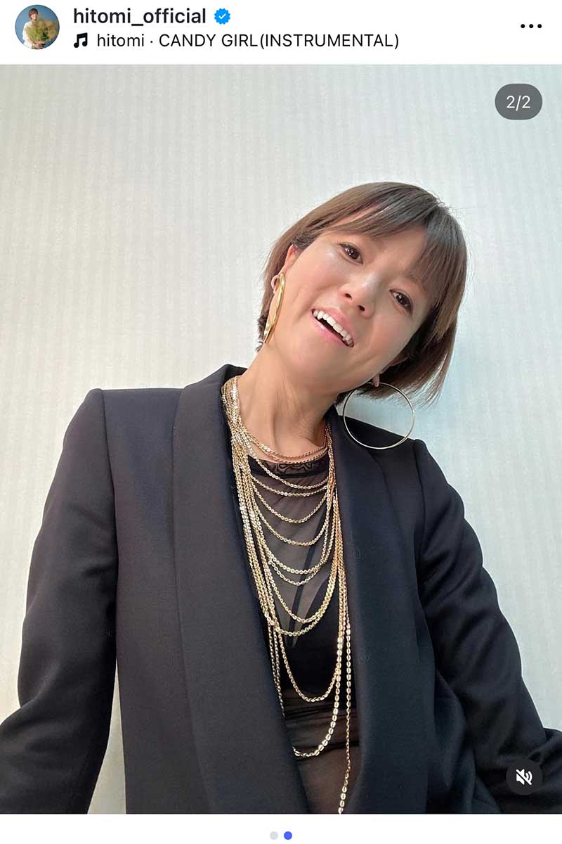 hitomiの実際の投稿【写真：インスタグラム（@hitomi_official）より】