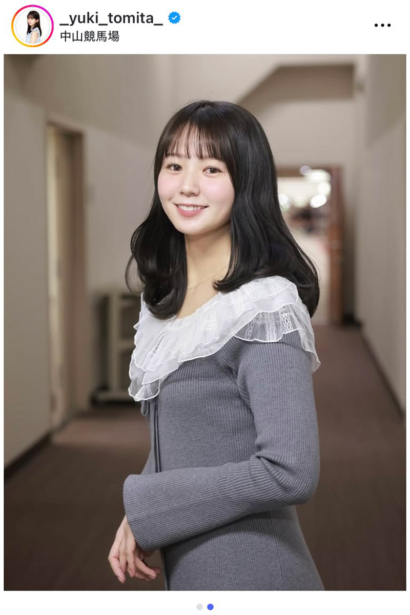 テレビ東京の冨田有紀アナウンサー【写真:インスタグラム(@_yuki_tomita_)より】
