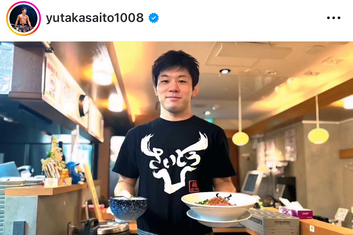 「麺ZINさいとう」をオープンした【写真:インスタグラム(@yutakasaito1008)より】