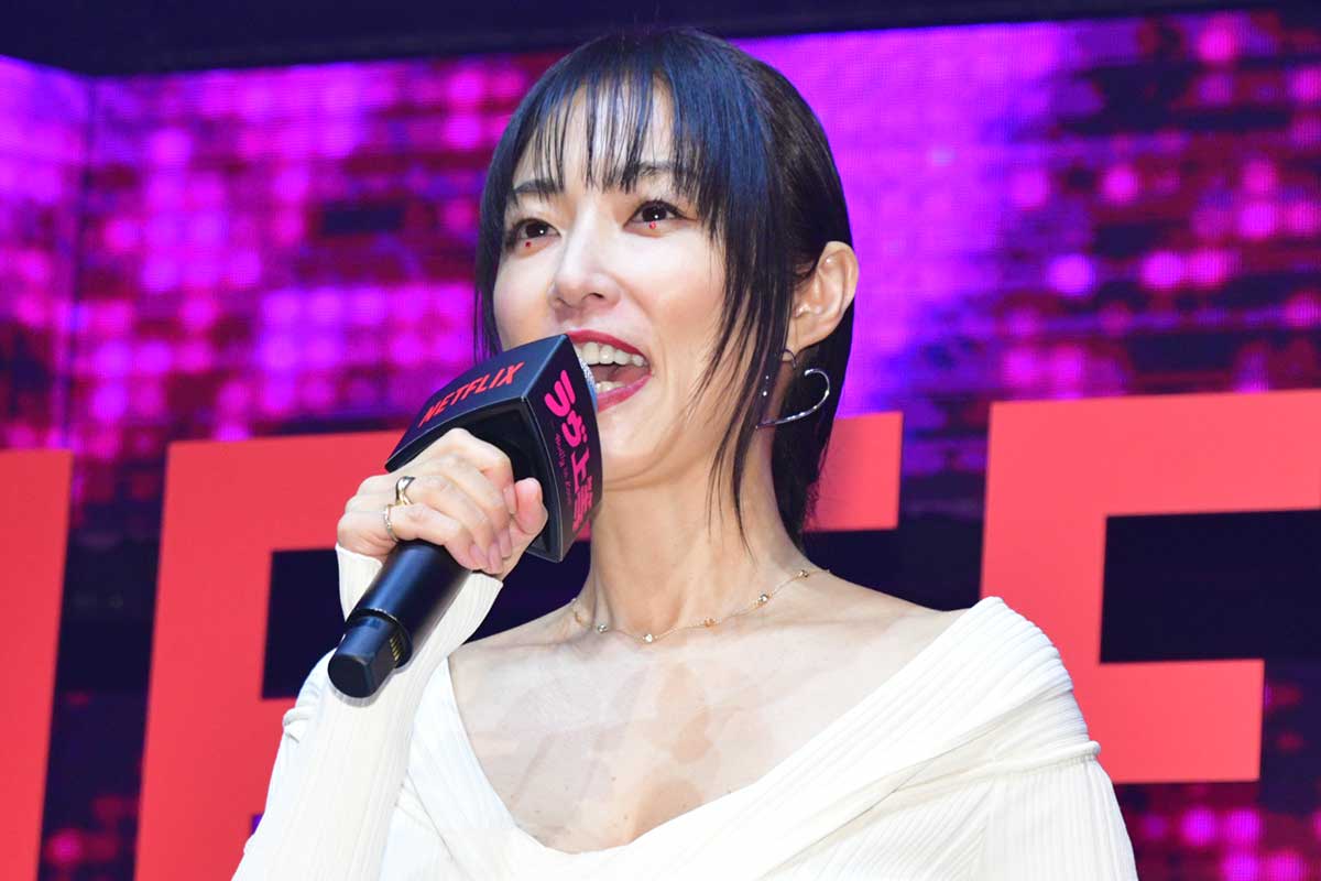 イベントに出席したMEGUMI【写真:ENCOUNT編集部】