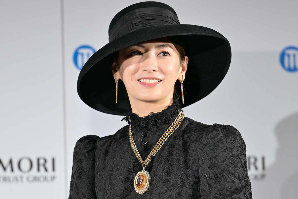 CM発表会に登壇した北川景子【写真:ENCOUNT編集部】