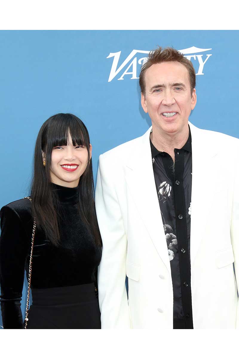 芝田璃子（左）とニコラス・ケイジ【写真：(C)REX/アフロ】