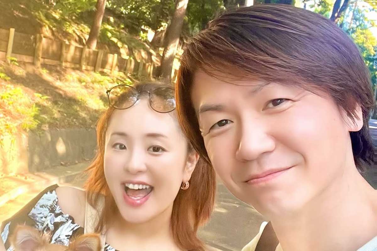 加島ちかえ（左）・城咲仁夫妻【写真：インスタグラム（＠shirosaki_jin_official）より】