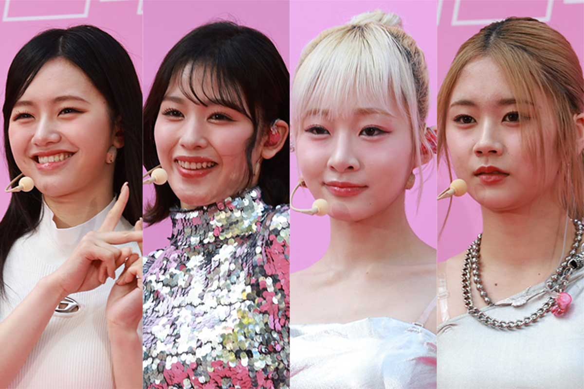 活動終了を発表したME：Iの（左から）COCORO、RAN、SHIZUKU、KOKONA【写真：山口比佐夫】