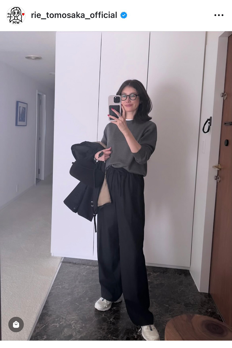 ともさかりえの実際の投稿【写真：インスタグラム（＠rie_tomosaka_official）より】