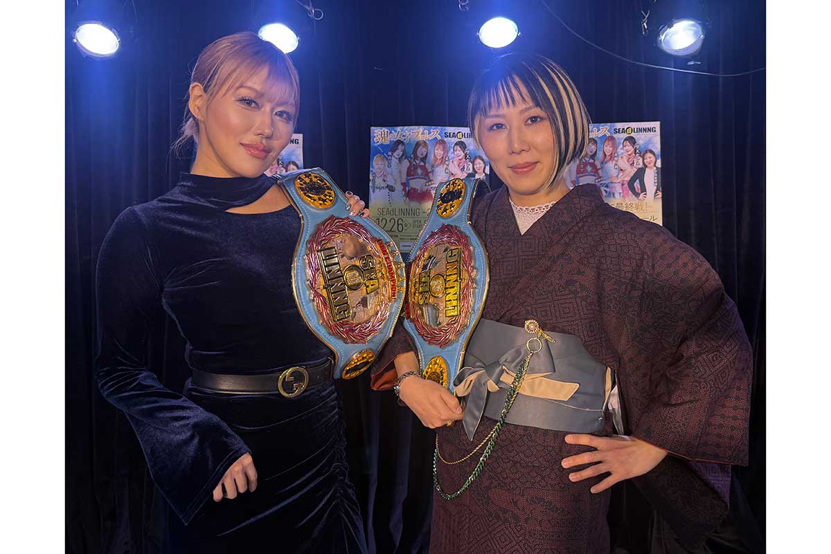 “魂の女子プロレス”を牽引する夏すみれ（左）と紫雷美央