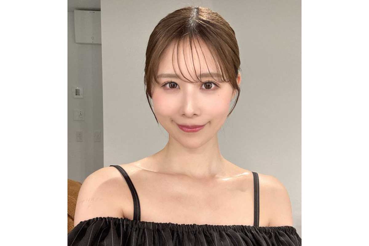 有村架純の姉・藍里、オフショルダーで大人の肌見せ　鎖骨にくぎ付け「妹さんも可愛いけど」