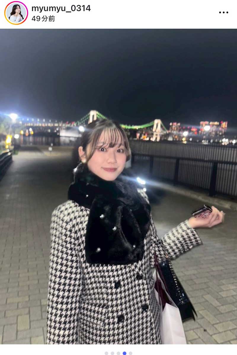 森山未唯【写真：インスタグラム（＠myumyu_0314）より】