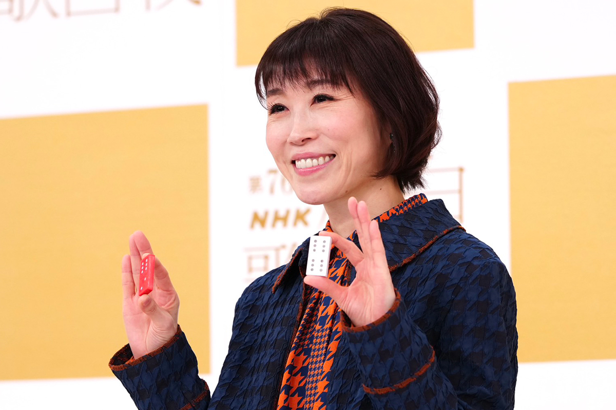 【紅白リハ】水森かおり、衣装は「あっと驚くような」　23回目の大舞台へ意気込み「まさにドミノを象徴するテーマ」