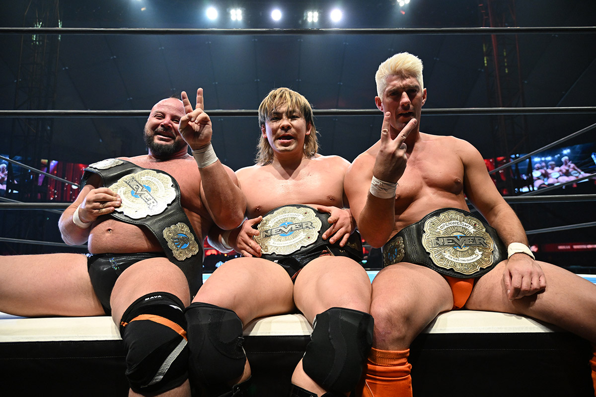 新王者となったTMDK【写真：(C)新日本プロレスリング】