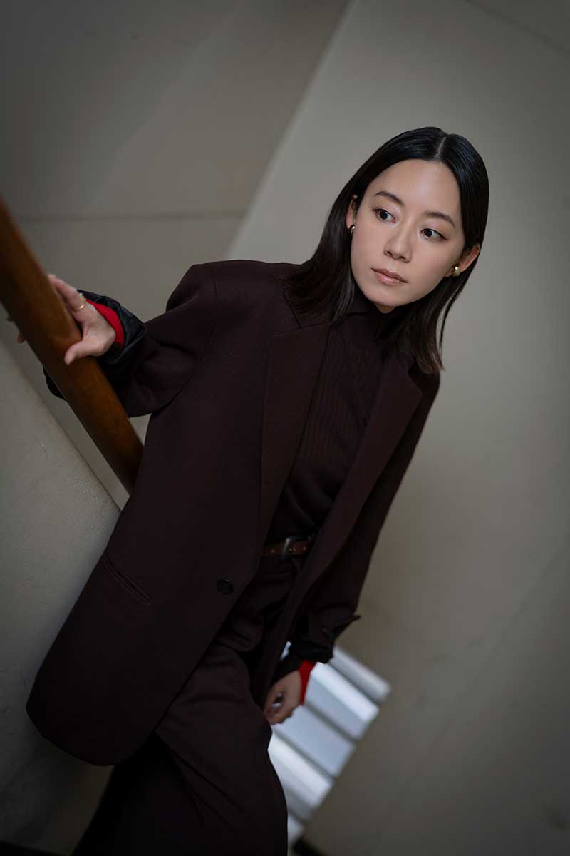 特区を取材する記者を演じた大西礼芳【写真：増田美咲】