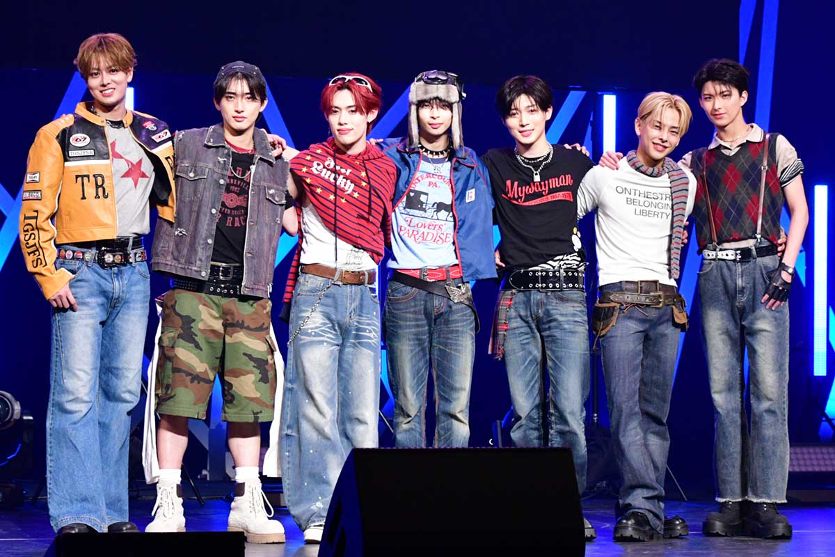 イベントに登場した(左から)前田大輔、ジェイ、今井魁里、小林大悟、西山智樹、若松世真、岸波志音【写真:ENCOUNT編集部】