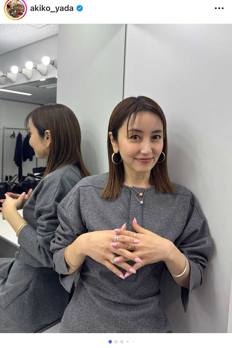 矢田亜希子【写真：インスタグラム（@akiko_yada）より】