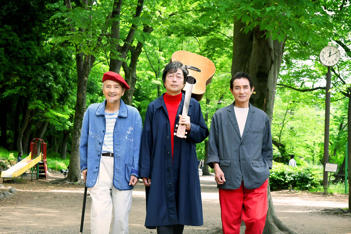 映画『五十年目の俺たちの旅』のメインキャスト。左から秋野太作、中村雅俊、田中健【写真：(C)「五十年目の俺たちの旅」製作委員会】