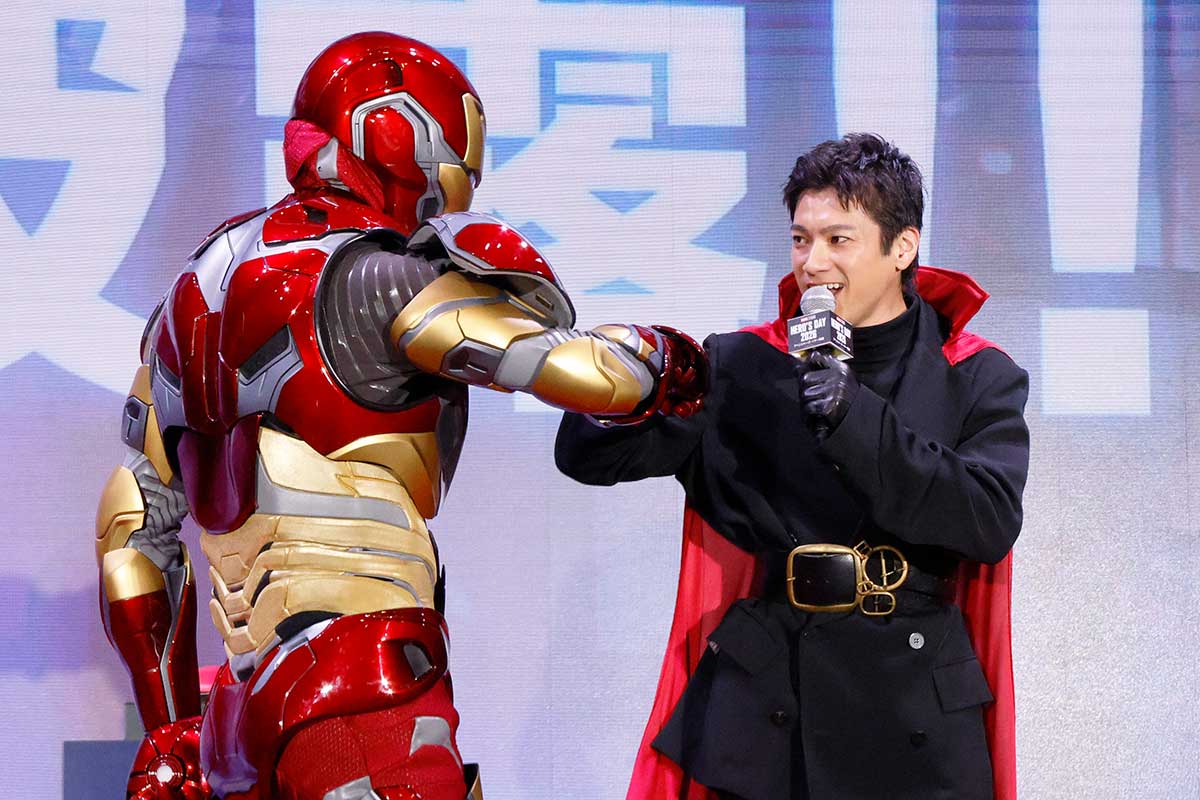 山田裕貴、マーベル愛炸裂「ただのオタクなんです」　アイアンマンとグータッチで感激「オーマイガー！」