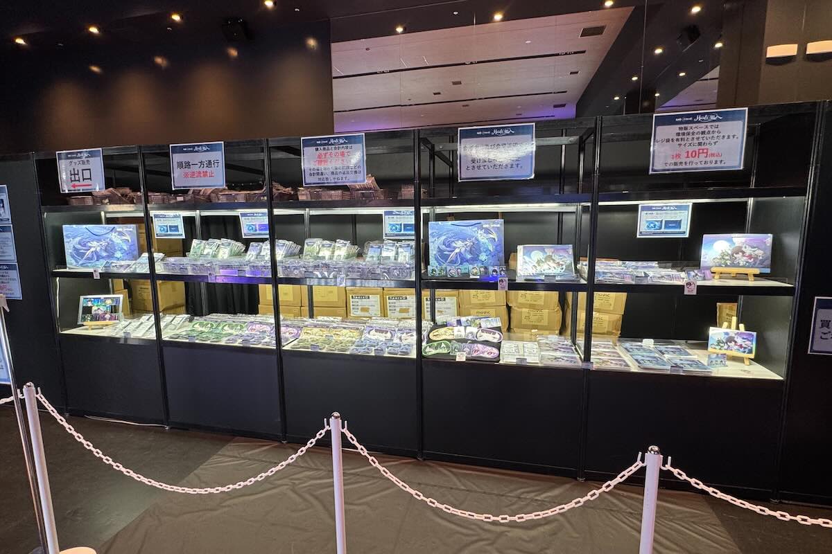 会場での物販の様子【写真:ENCOUNT編集部】